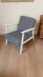 EKENÄSET feautuil grijs met wit, Huis en Inrichting, Ophalen, Gebruikt, Hout, 50 tot 75 cm