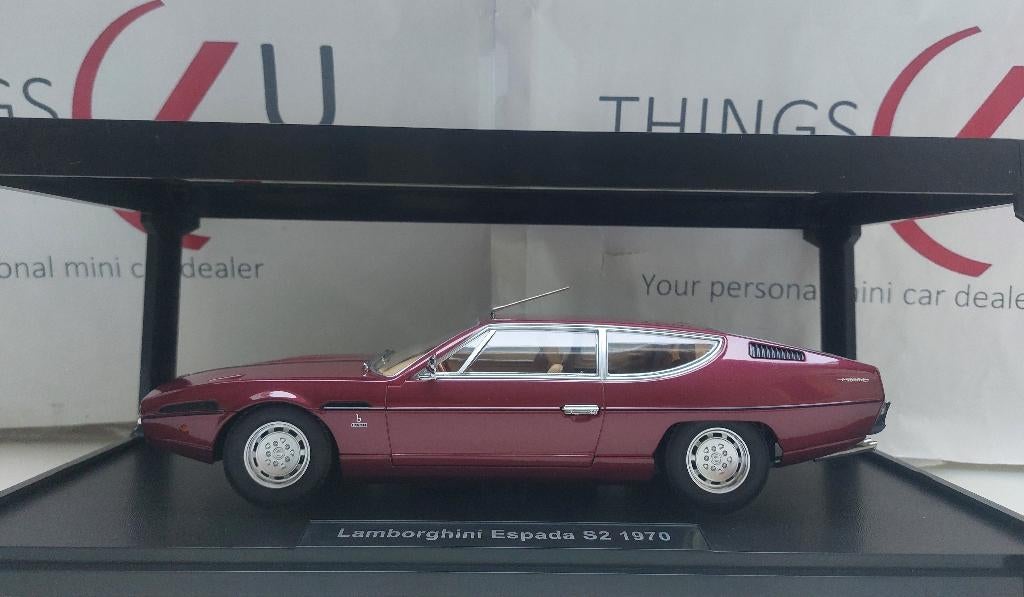 KK-Scale 1:18 Lamborghini Espada S2 1970 rood metallic, Ophalen of Verzenden, Nieuw, Auto, Overige merken