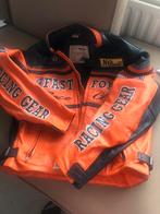 Oranje Leren Motorjas Racing Gear maat XL/XxL, Motoren, Kleding | Motorkleding, Ophalen of Verzenden, Tweedehands, Heren, Jas | leer