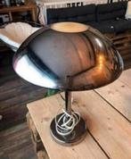 Zilveren design tafellamp in vorm van een paddenstoel, Ophalen of Verzenden