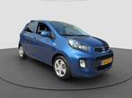 Kia Picanto 1.0 CVVT ComfortLine - Airco (bj 2016), Auto's, Kia, Stof, Gebruikt, Zwart, Blauw