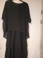 Zwarte lange jurk in  laagjes maat M valt als 38 NIEUW, Kleding | Dames, Jurken, Maat 38/40 (M), Zwart, Nieuw, Ophalen of Verzenden