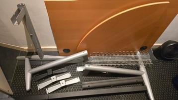 Zgan ikea effectiv serie hoekbureau en kwart cirkel - afbeelding 2