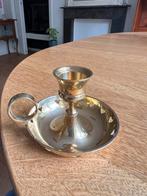 Messing kandelaar met hartjes, Ophalen of Verzenden, Koper of Brons