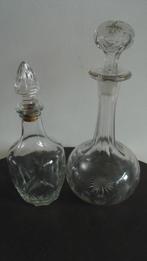 2 mooie karaffen, Gebruikt, Overige typen, Ophalen of Verzenden, Glas