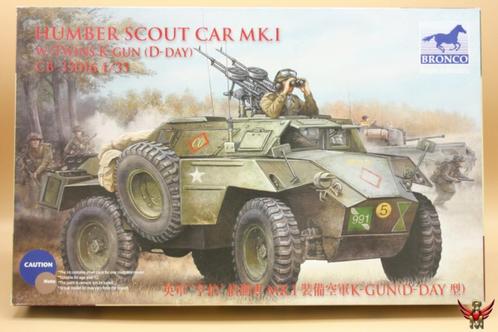 ROWASP | Bronco Models 1/35 Humber Scout Car Mk I with twins, Hobby en Vrije tijd, Modelbouw | Auto's en Voertuigen, Nieuw, Tank