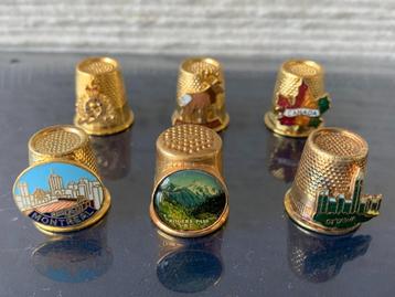 Mooie serie vingerhoedjes Canada Souvenirs beschikbaar voor biedingen