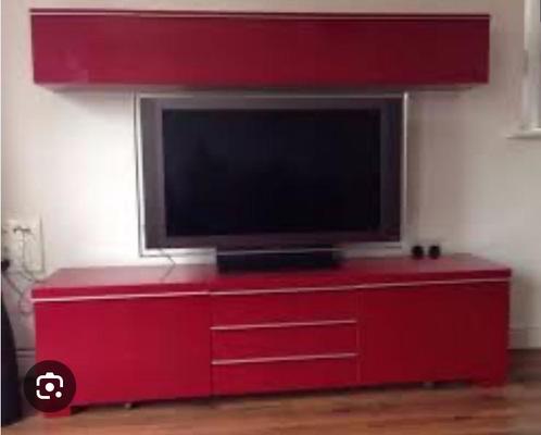 Besta rood tv meubel IKEA, Huis en Inrichting, Kasten | Televisiemeubels, Zo goed als nieuw, Minder dan 100 cm, 25 tot 50 cm, Ophalen of Verzenden