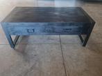 Salontafel zwart mangohout met laden 120 cm lang, Huis en Inrichting, Tafels | Salontafels, Ophalen, 100 tot 150 cm, ., 50 tot 100 cm
