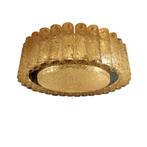 Vintage Doria Leuchten plafondlamp, Ophalen, Gebruikt, Doria Leuchten, Glas