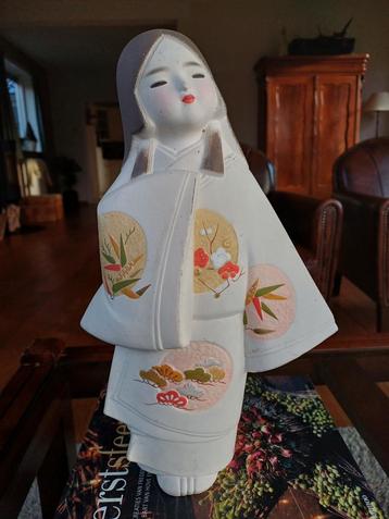Brocante geisha beeld Hakata Japans collectorsitem beschikbaar voor biedingen
