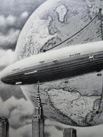 3e Rijk postkaart Zeppelin Duitsland Brazilie, Verzamelen, Verzenden, Luchtmacht, Duitsland, Foto of Poster
