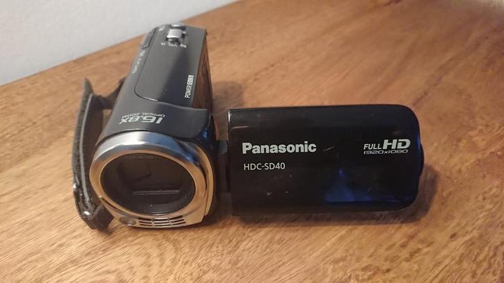 Panasonic HDC-SD40 Full HD Camcorder, Audio, Tv en Foto, Videocamera's Digitaal, Gebruikt, Camera, Geheugenkaart, Panasonic, 8 tot 20x