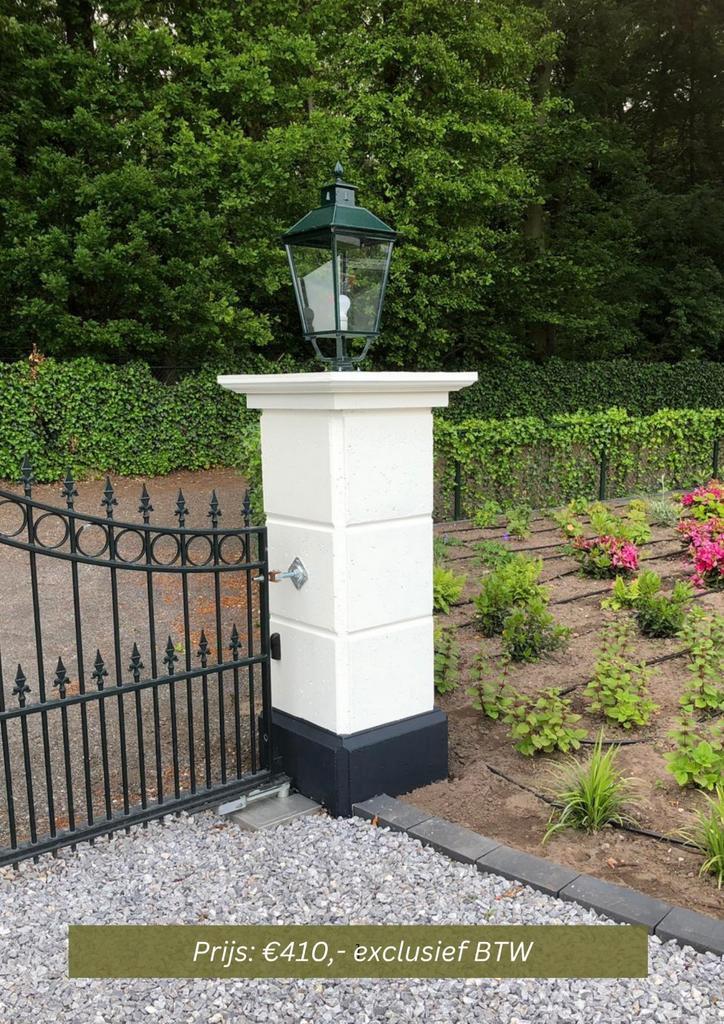 Zuilen voor poort of hekwerk, Tuin en Terras, Tuinpoorten, Zo goed als nieuw, Draaipoort, 200 cm of meer, Ophalen