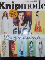 Knipmode maart 2012 en extra bijlage 11 patronen 25 modellen, Hobby en Vrije tijd, Kledingpatronen, Ophalen of Verzenden, Zo goed als nieuw