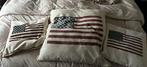 Drie kussens star spangled banner Amerikaanse vlag, Ophalen of Verzenden, Zo goed als nieuw, Vierkant