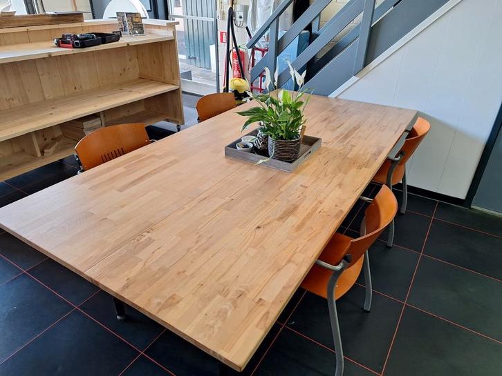 Licht eiken eettafel, Huis en Inrichting, Tafels | Eettafels, Zo goed als nieuw, 50 tot 100 cm, Rechthoekig, Ophalen of Verzenden