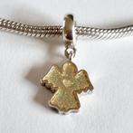 ZILVEREN PANDORA SNEEUWENGEL MET GOUDKLEURIG EMAILLE, Ophalen, Zo goed als nieuw, Zilver, Pandora