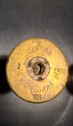 Ww1 duits navy huls 3.7 maxim, Verzamelen, Ophalen of Verzenden, Marine, Duitsland, Hulzen of Bodemvondsten