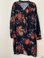 Blauwe gebloemde blouse jurk van Anna van Toor, mt 38, Maat 38/40 (M), Blauw, Ophalen of Verzenden, Gedragen