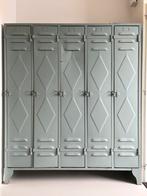 Lockerkast 5 Deurs met ruit in originele pastel kleur!, Huis en Inrichting, Kasten | Lockerkasten, Ophalen, Gebruikt