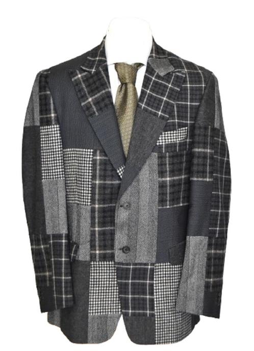 Nieuw Soci3ty patchwork colbert, jasje, Mt. 52 / L, Kleding | Heren, Kostuums en Colberts, Nieuw, Maat 52/54 (L), Grijs, Ophalen of Verzenden