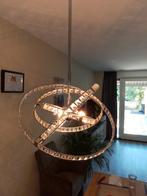 Sier hanglamp eettafel bol met cirkels, Huis en Inrichting, Ophalen, 50 tot 75 cm, Zo goed als nieuw, Glas