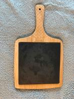 Houten tapasplank met leisteen inzetstuk, Ophalen of Verzenden, Zo goed als nieuw