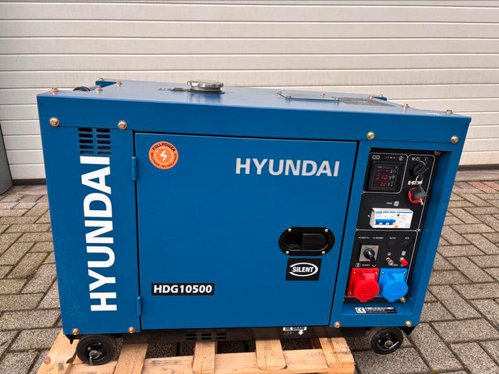 Hyundai diesel aggregaat generator, Doe-het-zelf en Verbouw, Aggregaten, Nieuw, Dieselolie, 5 tot 10 kVA, Elektrisch startend