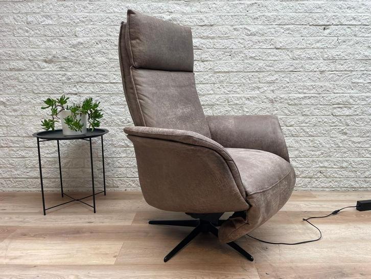 Comfortera Verstelbare relax fauteuil relax stoel draaibaar, Huis en Inrichting, Fauteuils, Zo goed als nieuw, Stof, 50 tot 75 cm