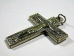 Hanger, kruis, crucifix met tekst (6888-86), Antiek en Kunst, Antiek | Religie, Ophalen