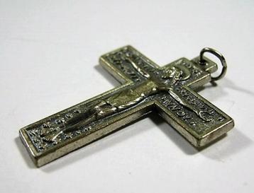 Hanger, kruis, crucifix met tekst (6888-86) beschikbaar voor biedingen