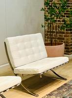 4x barcelona chair 2x ottoman 2x bijzettafel, Ophalen, Gebruikt, 75 tot 100 cm, 50 tot 75 cm