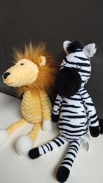 Knuffel Leeuw & Zebra - Zo goed als nieuw!, Ophalen of Verzenden, Zo goed als nieuw, Overige typen