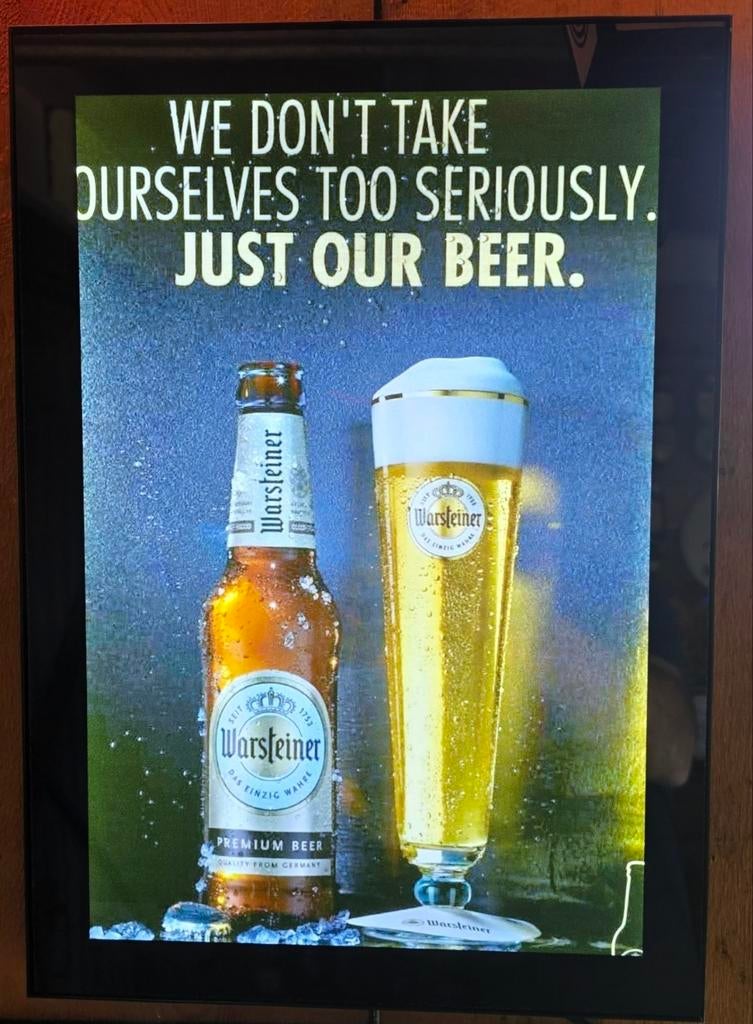 WARSTEINER reclame LEDverlichting, Verzamelen, Biermerken, Nieuw, Reclamebord, Plaat of Schild, Overige merken, Ophalen of Verzenden