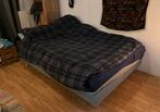 Boxspring 1,40 (moet snel weg!), Huis en Inrichting, Slaapkamer | Bedden, Ophalen, Gebruikt, Blauw, Tweepersoons