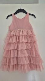 Zalmkleurige glitter jurk maat 122, Kinderen en Baby's, Kinderkleding | Maat 122, Meisje, H&M, Ophalen of Verzenden, Zo goed als nieuw