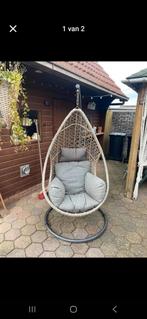 Hangstoel Ei - Stevig & Comfortabel, Tuin en Terras, Tuinstoelen, Ophalen, Gebruikt, Wicker