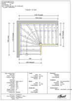 Vuren trap, wit in grondverf + leuningen + antislip strippen, Ophalen, Nieuw, Trap, 2 tot 4 meter