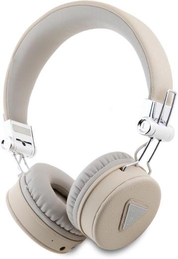 Guess Script Logo ENC draadloze headset hoofdtelefoon -BEIGE beschikbaar voor biedingen