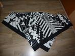 Omslagdoek stola sjaal Nieuw zwart met wit, Kleding | Dames, Verzenden, Nieuw, Maat 46/48 (XL) of groter, Sjaal