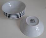 6 witte schaaltjes Basic Porcelain, Ophalen, Effen, Porselein, Schaal of Schalen