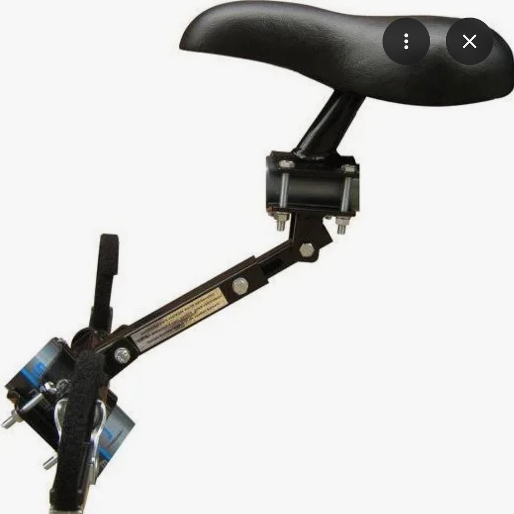 Zadel op Stang Model 5 Herenfiets met oversized Stang, Ophalen, Yepp (Thule), 0 t/m 18 kg, Voorzitje