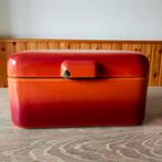 EMAILLE GEVLAMD/TERRACOTTA BESCHUITTROMMELTJE L, Ophalen of Verzenden