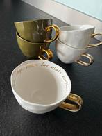 Urban Nature Culture Cappuccino/Thee Koppen - Wit & Olijfgro, Ophalen of Verzenden, Zo goed als nieuw, Overige materialen, Los bestek