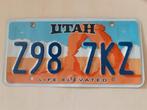 Kentekenplaat Utah Amerika usa., Verzamelen, Ophalen of Verzenden, Gebruikt, Auto's