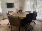 Ronde Suar tafel massief 10 cm dik!, Ophalen, 150 tot 200 cm, Rond, Zo goed als nieuw