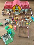 Playmobil grote manege stal paarden veel, Ophalen of Verzenden, Gebruikt