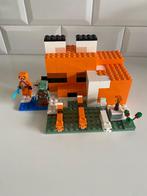 Lego Minecraft 21178 ‘the fox lodge’, Ophalen of Verzenden, Zo goed als nieuw, Complete set, Lego