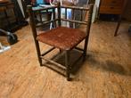 Antiek Hoekstoel met Oranje Bekleding, Antiek en Kunst, Antiek | Meubels | Stoelen en Banken, Ophalen